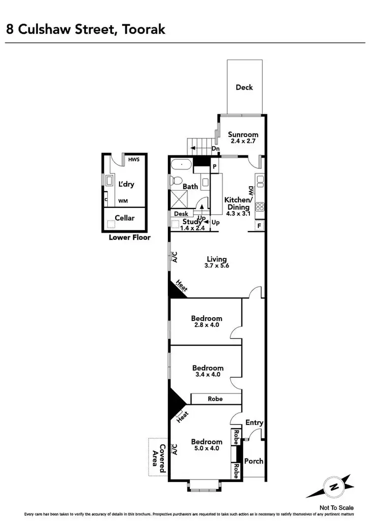 Floorplan of Homely house listing, 8 Culshaw Street, Toorak VIC 3142