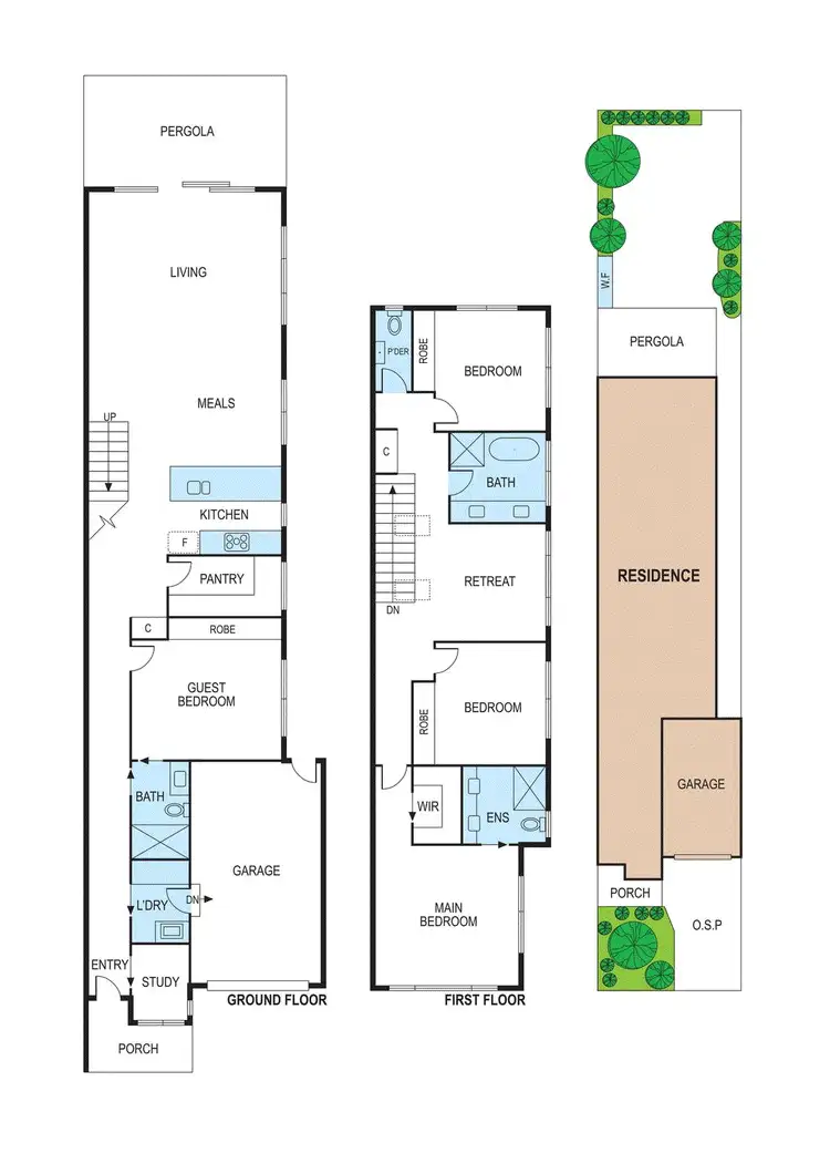 Floorplan of Homely townhouse listing, 14a Brett Street, Murrumbeena VIC 3163