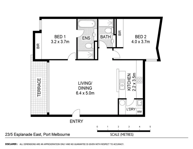 Floorplan of Homely apartment listing, 23/5 Esplanade East, Port Melbourne VIC 3207