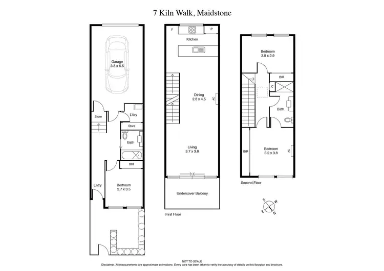 Floorplan of Homely townhouse listing, 7 Kiln Walk, Maidstone VIC 3012