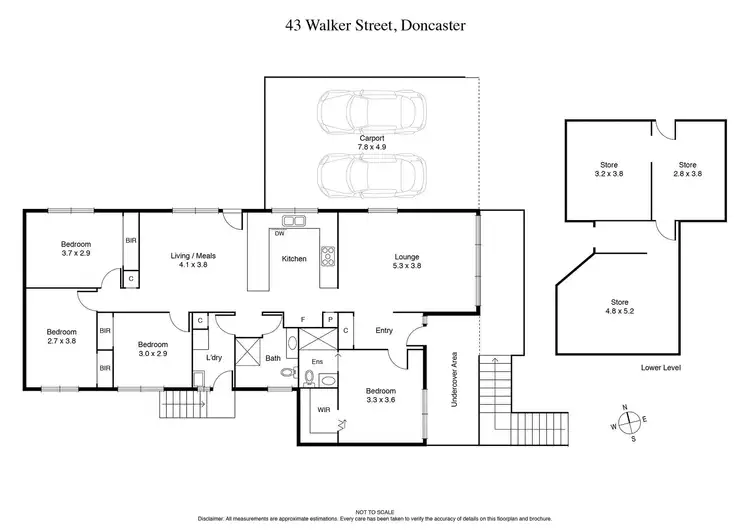 Floorplan of Homely house listing, 43 Walker Street, Doncaster VIC 3108