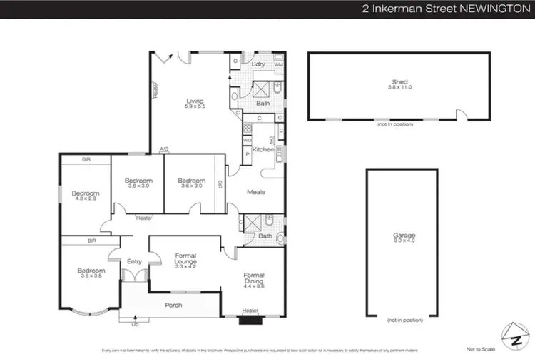 Floorplan of Homely house listing, 2 Inkerman Street, Newington VIC 3350