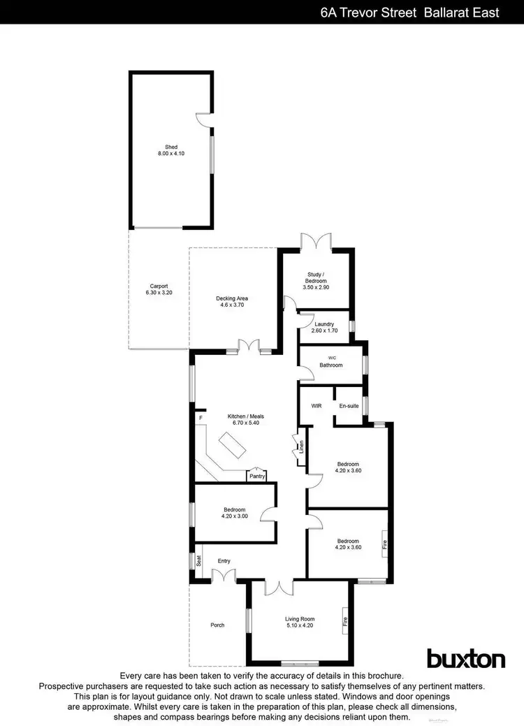 Floorplan of Homely house listing, 6A Trevor Street, Ballarat East VIC 3350