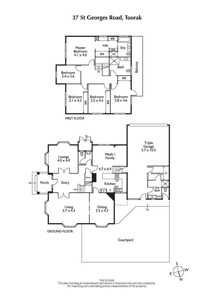 Floorplan of Homely house listing, 37 St Georges Road, Toorak VIC 3142