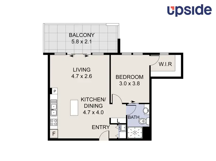Floorplan of Homely unit listing, 702/17 Dooring Street, Braddon ACT 2612