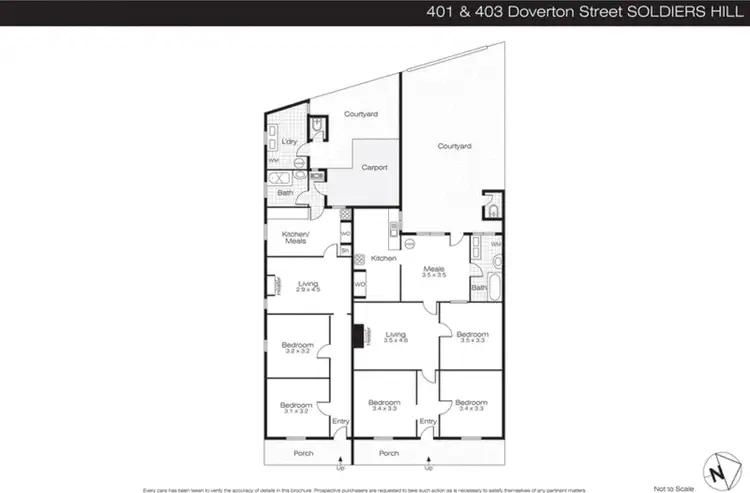 Floorplan of Homely townhouse listing, 401 - 403 Doveton Street, Soldiers Hill VIC 3350
