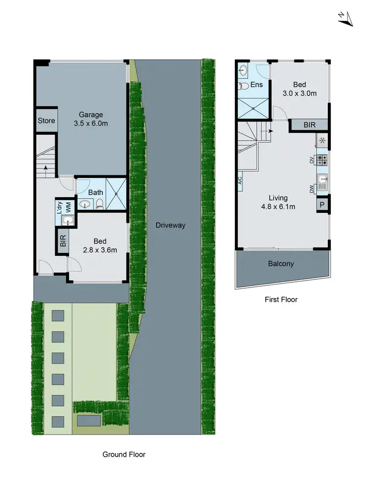 Floorplan of Homely townhouse listing, 1/480 Haughton Road, Clayton South VIC 3169