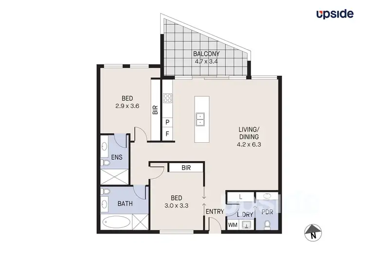 Floorplan of Homely unit listing, 4/15-17 Parc Guell Drive, Campbelltown NSW 2560