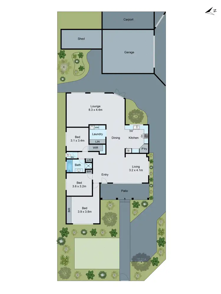 Floorplan of Homely house listing, 53 Ester Crescent, Clayton South VIC 3169