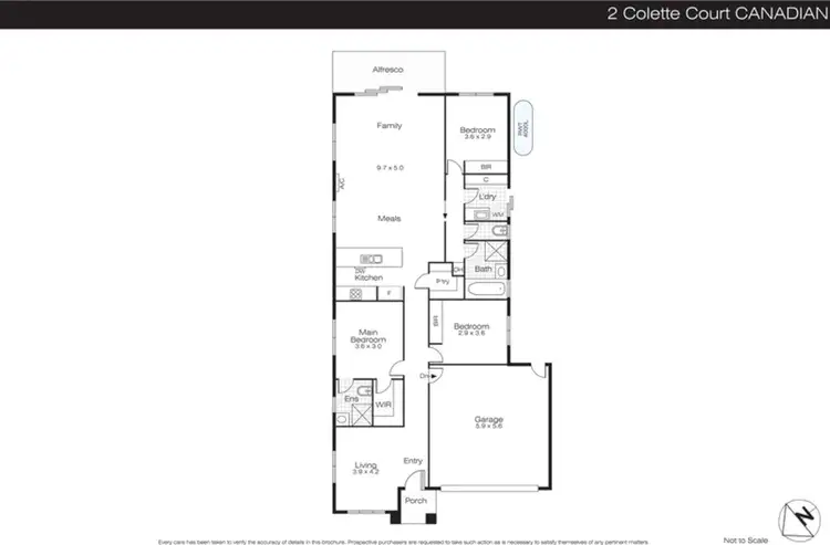 Floorplan of Homely house listing, 2 Colette Court, Canadian VIC 3350