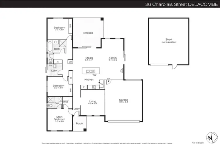 Floorplan of Homely house listing, 26 Charolais Street, Delacombe VIC 3356