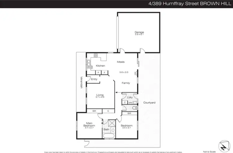 Floorplan of Homely house listing, 4/389 Humffray Street, Brown Hill VIC 3350