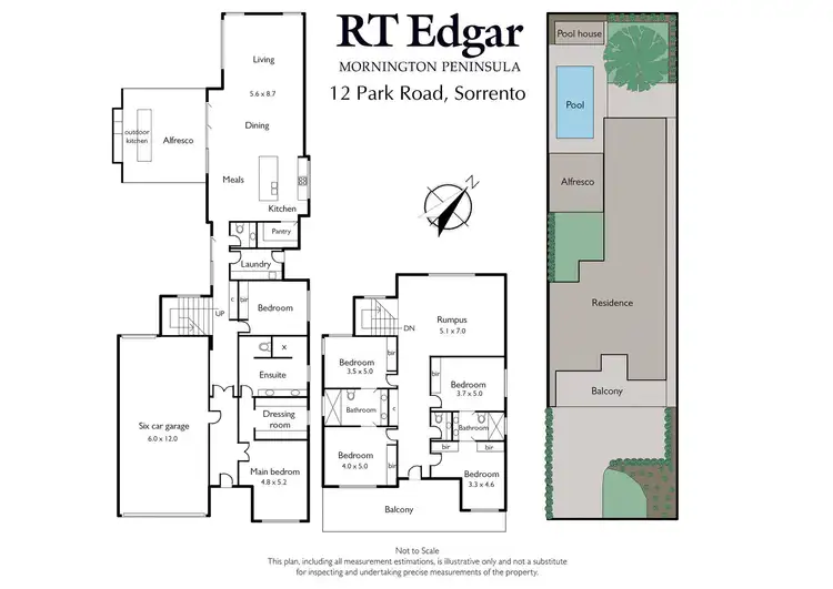 Floorplan of Homely house listing, 12 Park Road, Sorrento VIC 3943