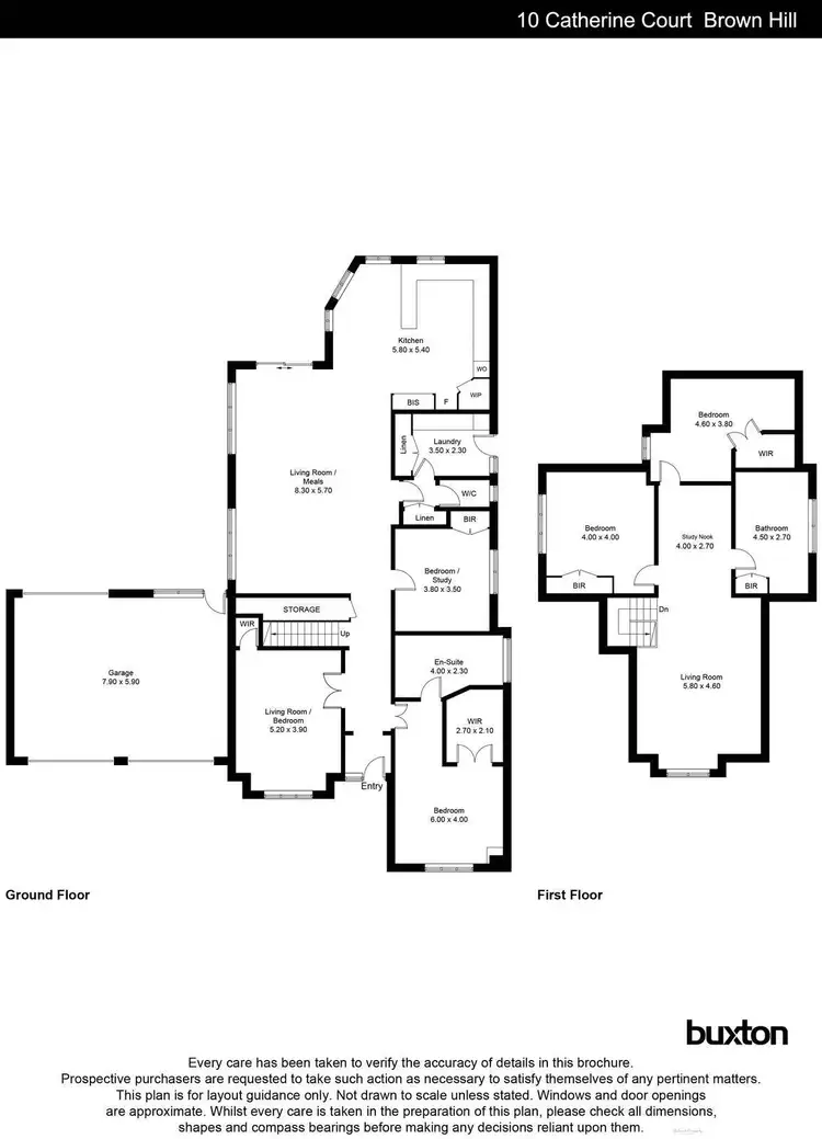 Floorplan of Homely house listing, 10 Catherine Court, Brown Hill VIC 3350