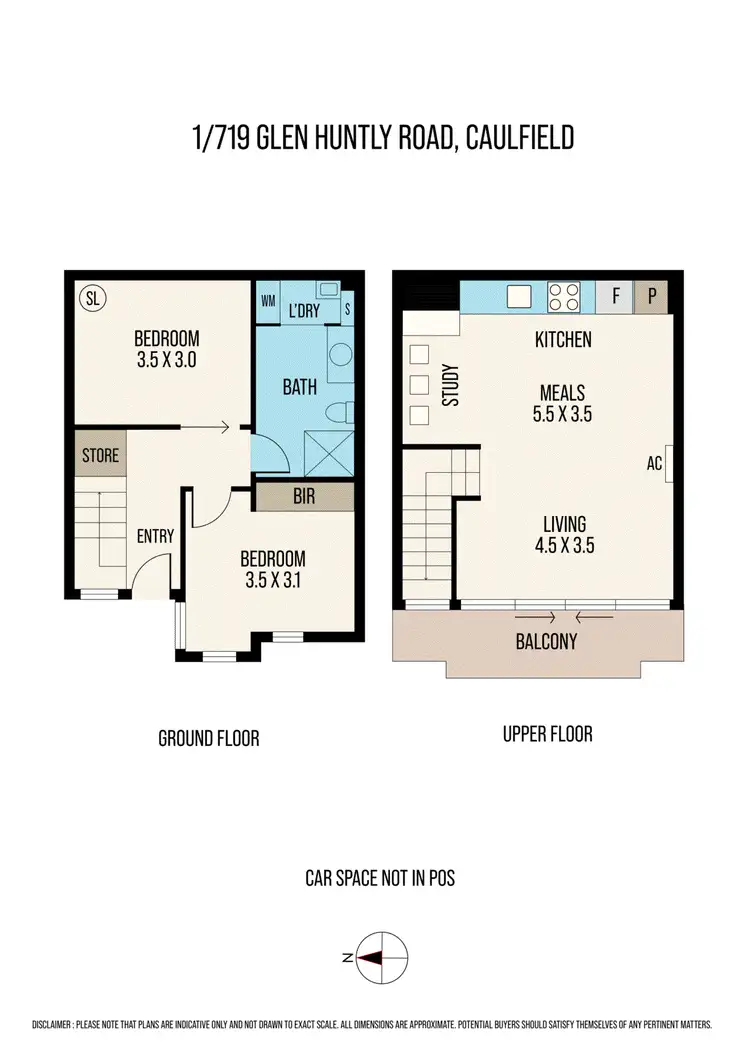 Floorplan of Homely apartment listing, 1/719 Glen Huntly Road, Caulfield South VIC 3162