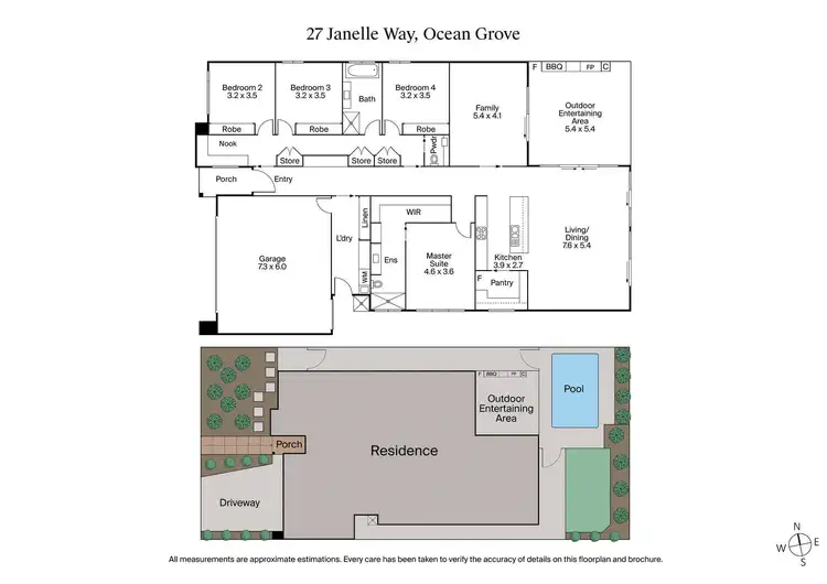 Floorplan of Homely house listing, 27 Janelle Way, Ocean Grove VIC 3226