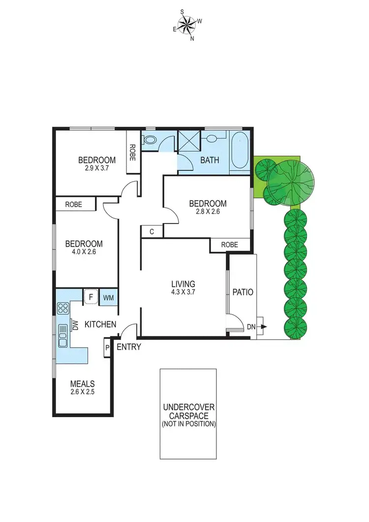 Floorplan of Homely apartment listing, 6/219 Neerim Road, Carnegie VIC 3163
