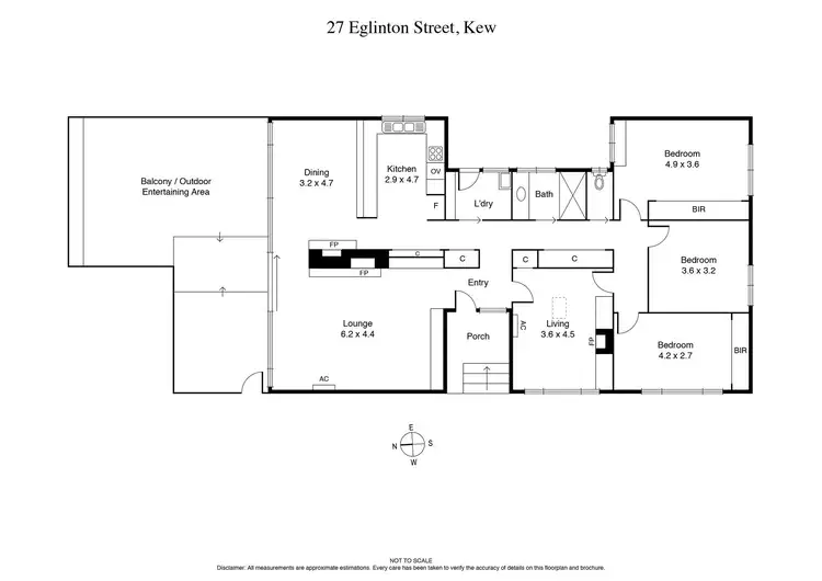 Floorplan of Homely house listing, 27 Eglinton Street, Kew VIC 3101