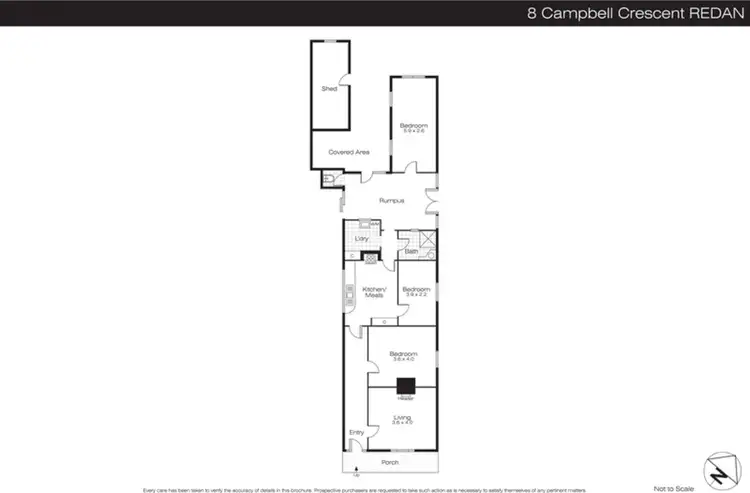 Floorplan of Homely house listing, 8 Campbells Crescent, Redan VIC 3350