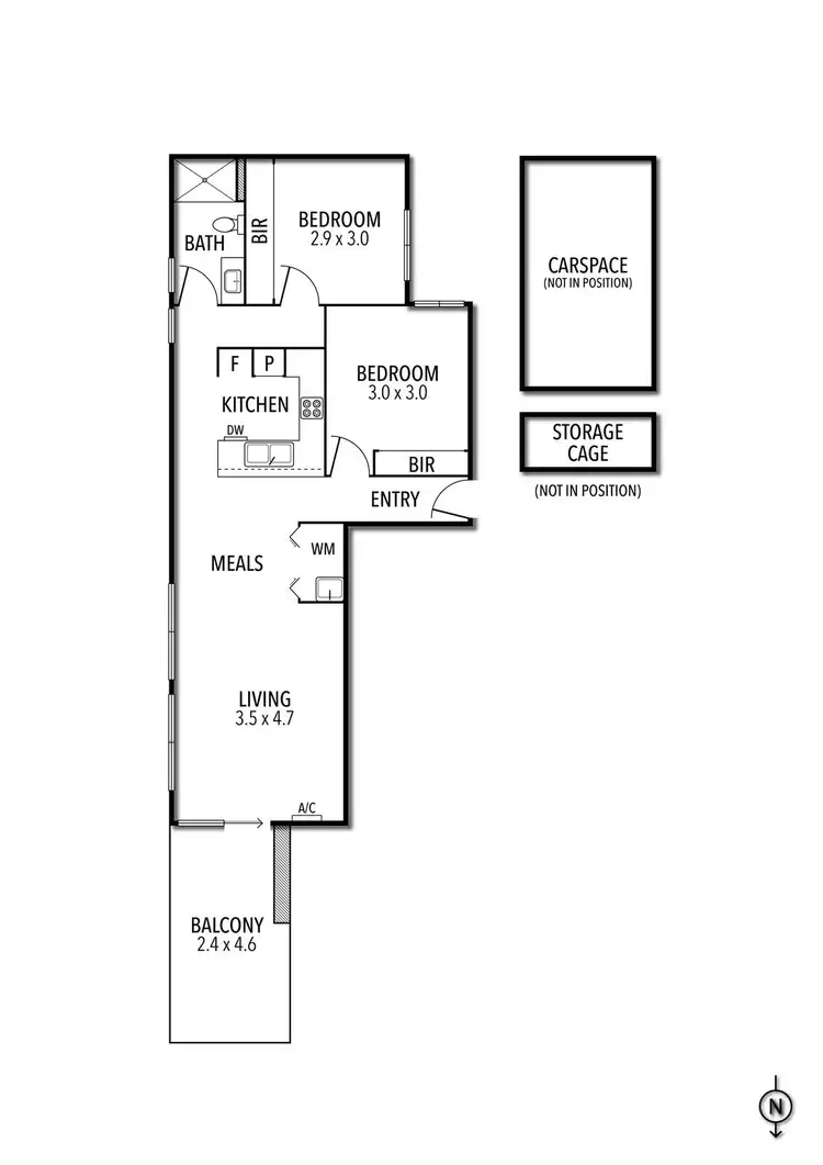 Floorplan of Homely apartment listing, 302/139 Noone Street, Clifton Hill VIC 3068