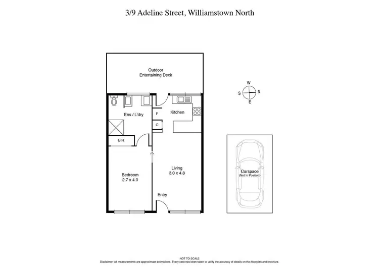 Floorplan of Homely unit listing, 3/9 Adeline Street, Williamstown North VIC 3016