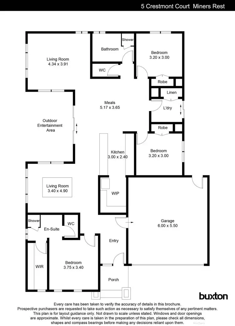 Floorplan of Homely house listing, 5 Crestmont Court, Miners Rest VIC 3352