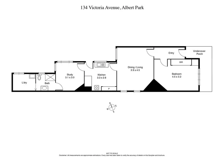 Floorplan of Homely house listing, 134 Victoria Avenue, Albert Park VIC 3206