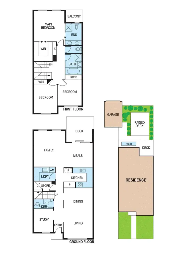 Floorplan of Homely townhouse listing, 10F Noel Street, Brighton East VIC 3187