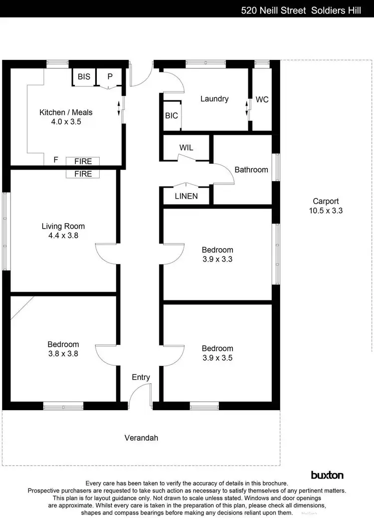 Floorplan of Homely house listing, 520 Neill Street, Soldiers Hill VIC 3350