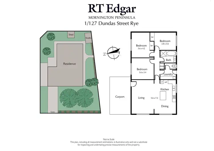 Floorplan of Homely house listing, 1/127 Dundas Street, Rye VIC 3941