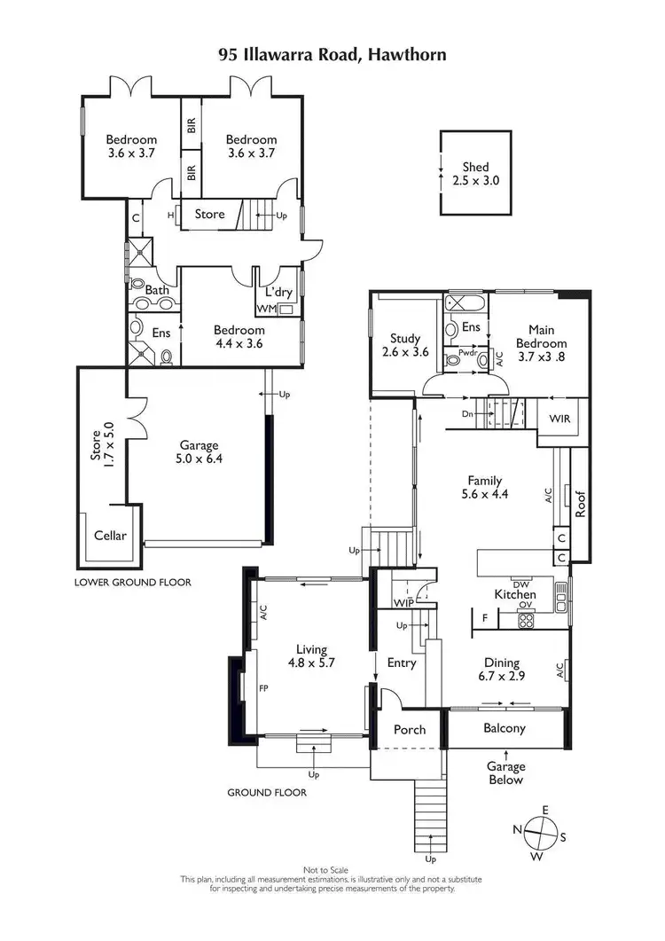 Floorplan of Homely house listing, 95 Illawarra Road, Hawthorn VIC 3122