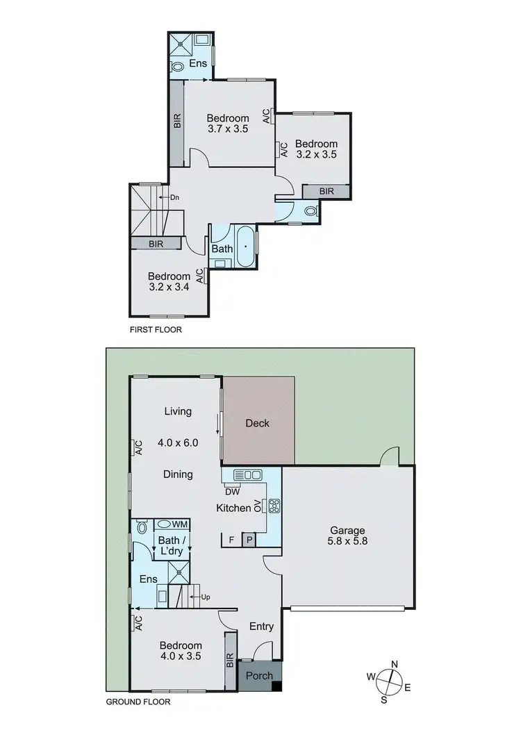 Floorplan of Homely townhouse listing, 5/38 McComas Grove, Burwood VIC 3125
