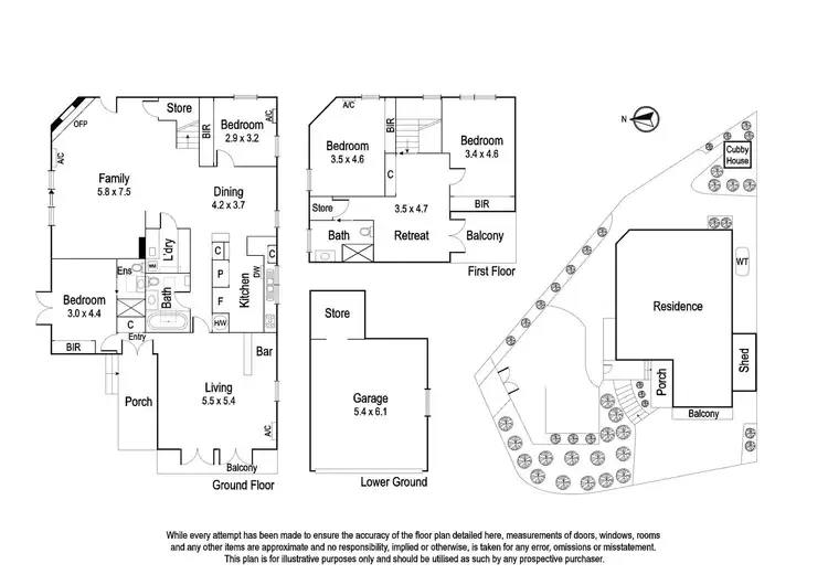 Floorplan of Homely house listing, 1 Taree Place, Yallambie VIC 3085