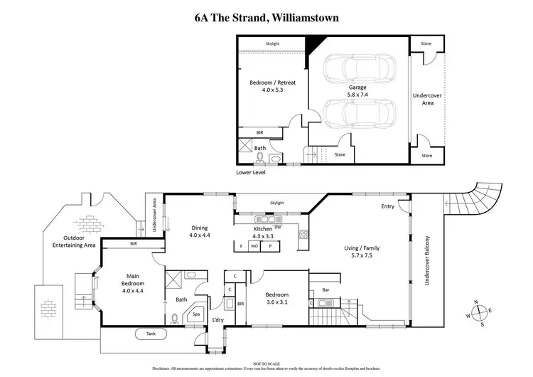 Floorplan of Homely house listing, 6A The Strand, Williamstown VIC 3016