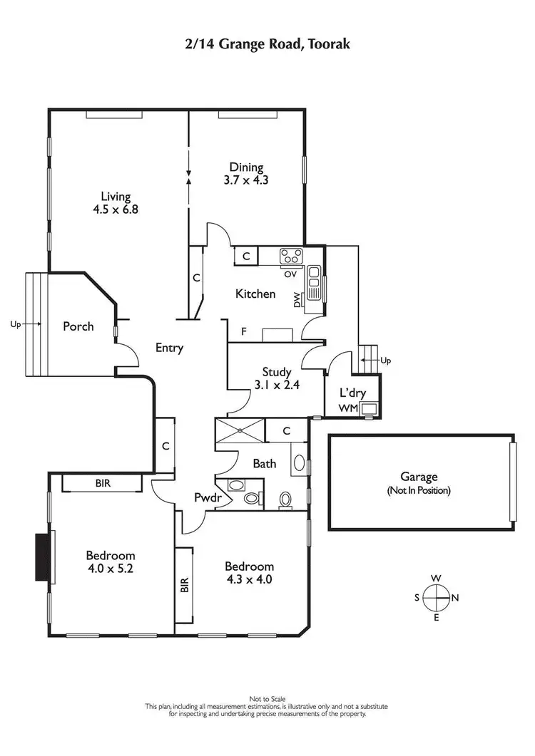 Floorplan of Homely apartment listing, APT 2/14 Grange Road, Toorak VIC 3142