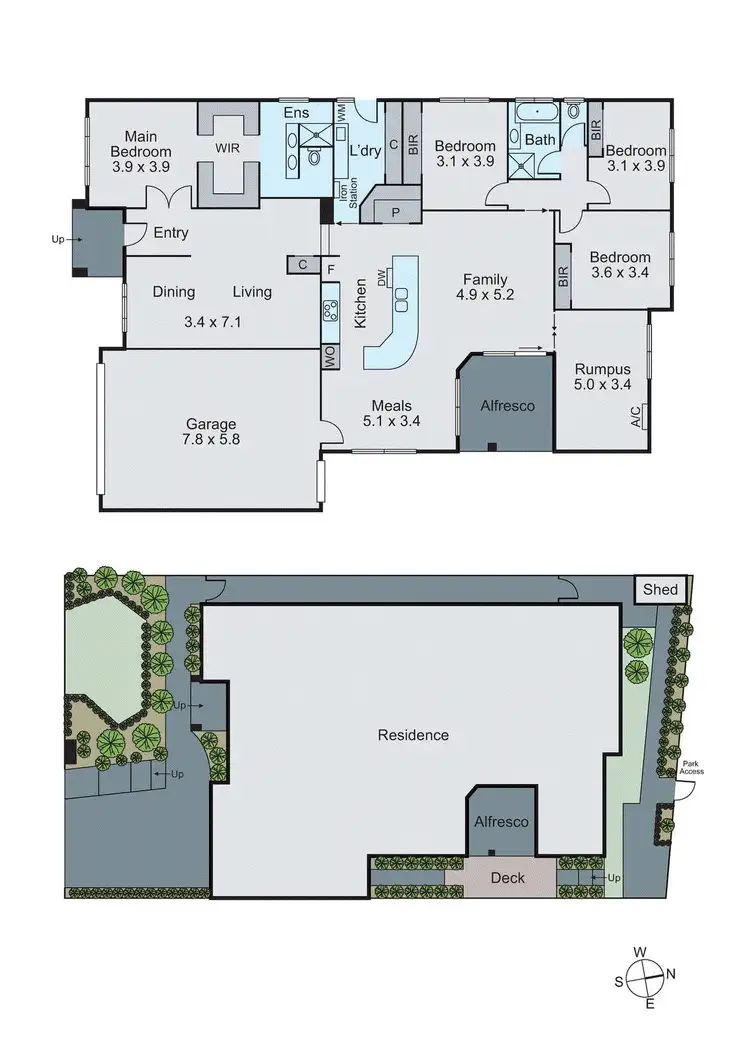 Floorplan of Homely house listing, 4 Moroney Drive, Chadstone VIC 3148