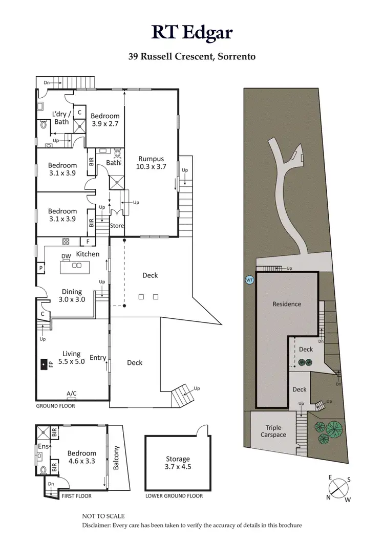 Floorplan of Homely house listing, 39 Russell Crescent, Sorrento VIC 3943