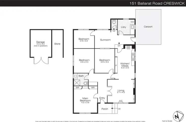 Floorplan of Homely house listing, 151 Ballarat Road, Creswick VIC 3363