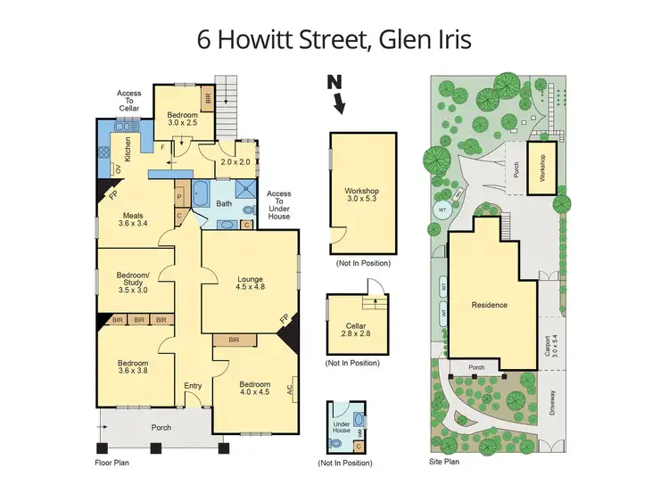 Floorplan of Homely house listing, 6 Howitt Street, Glen Iris VIC 3146