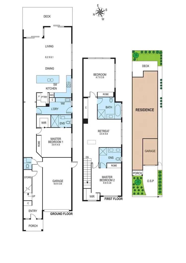 Floorplan of Homely townhouse listing, 14a Alexander Street, Bentleigh East VIC 3165