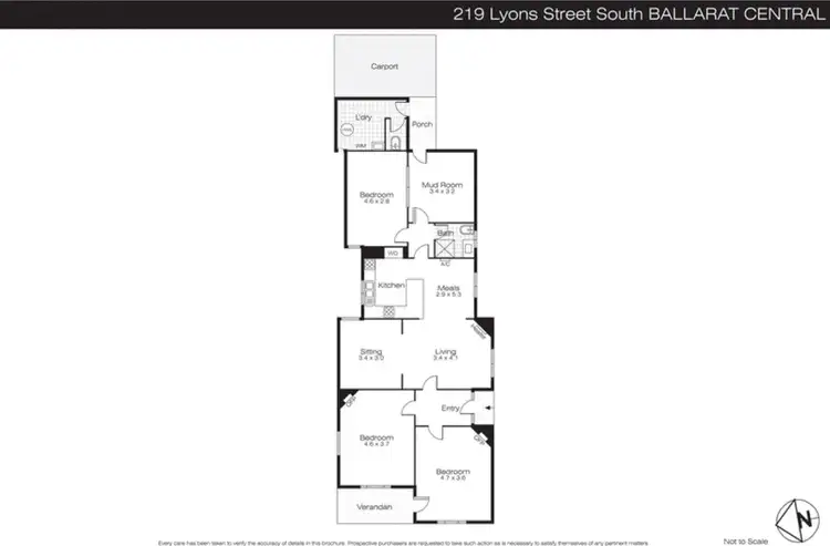 Floorplan of Homely house listing, 219 Lyons Street South, Ballarat Central VIC 3350