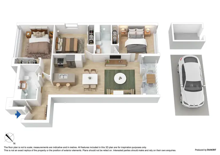 Floorplan of Homely apartment listing, 2008/241 City Road, Southbank VIC 3006