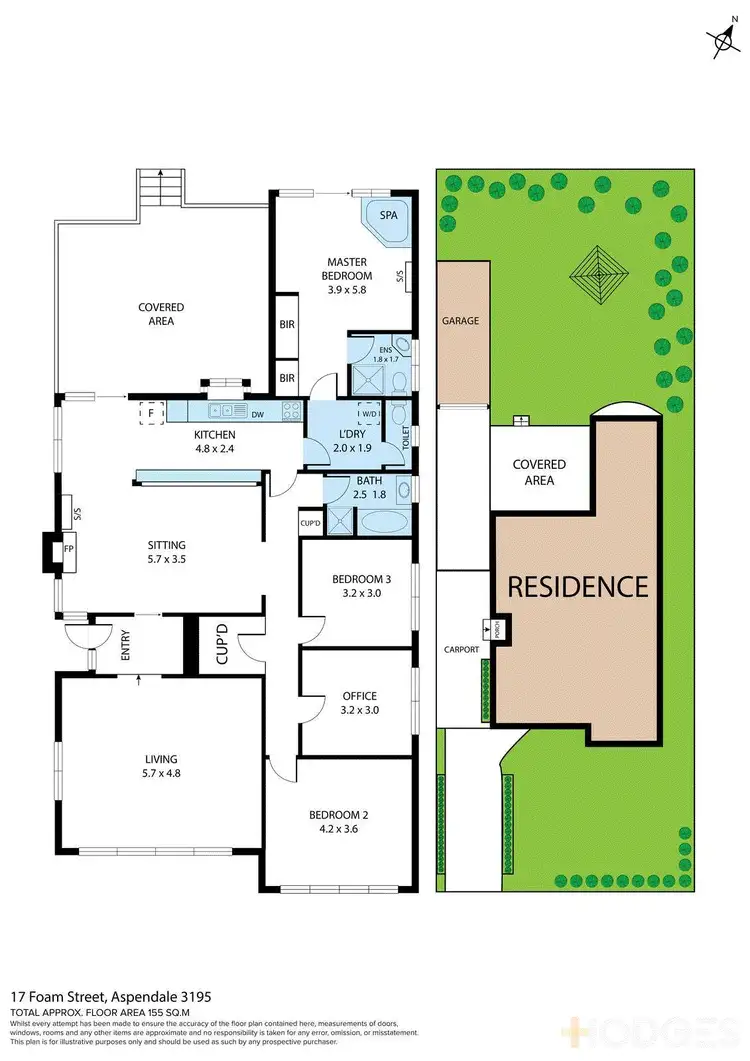 Floorplan of Homely house listing, 17 Foam Street, Aspendale VIC 3195