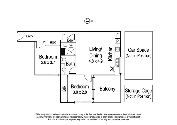 Floorplan of Homely apartment listing, 305/109 Cape Street, Heidelberg VIC 3084