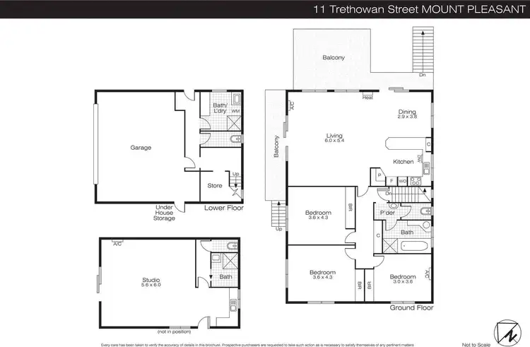 Floorplan of Homely house listing, 11 Trethowan Street, Mount Pleasant VIC 3350
