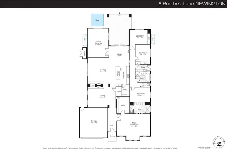 Floorplan of Homely house listing, 8 Braches Lane, Newington VIC 3350