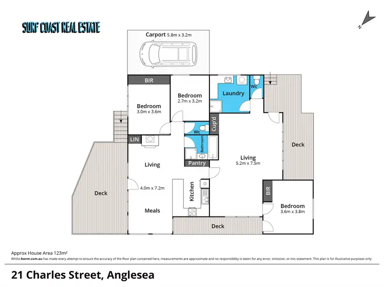 Floorplan of Homely house listing, 21 CHARLES Street, Anglesea VIC 3230