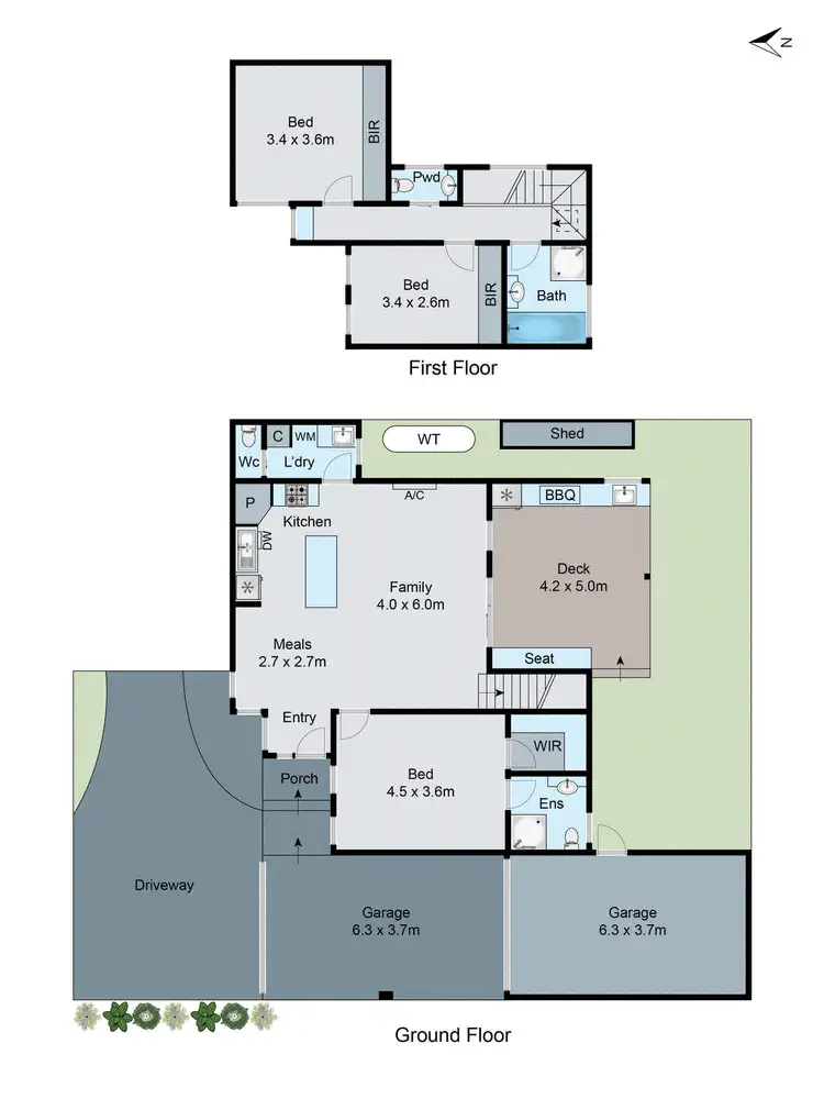Floorplan of Homely townhouse listing, 2/8 Kallay Street, Clayton South VIC 3169