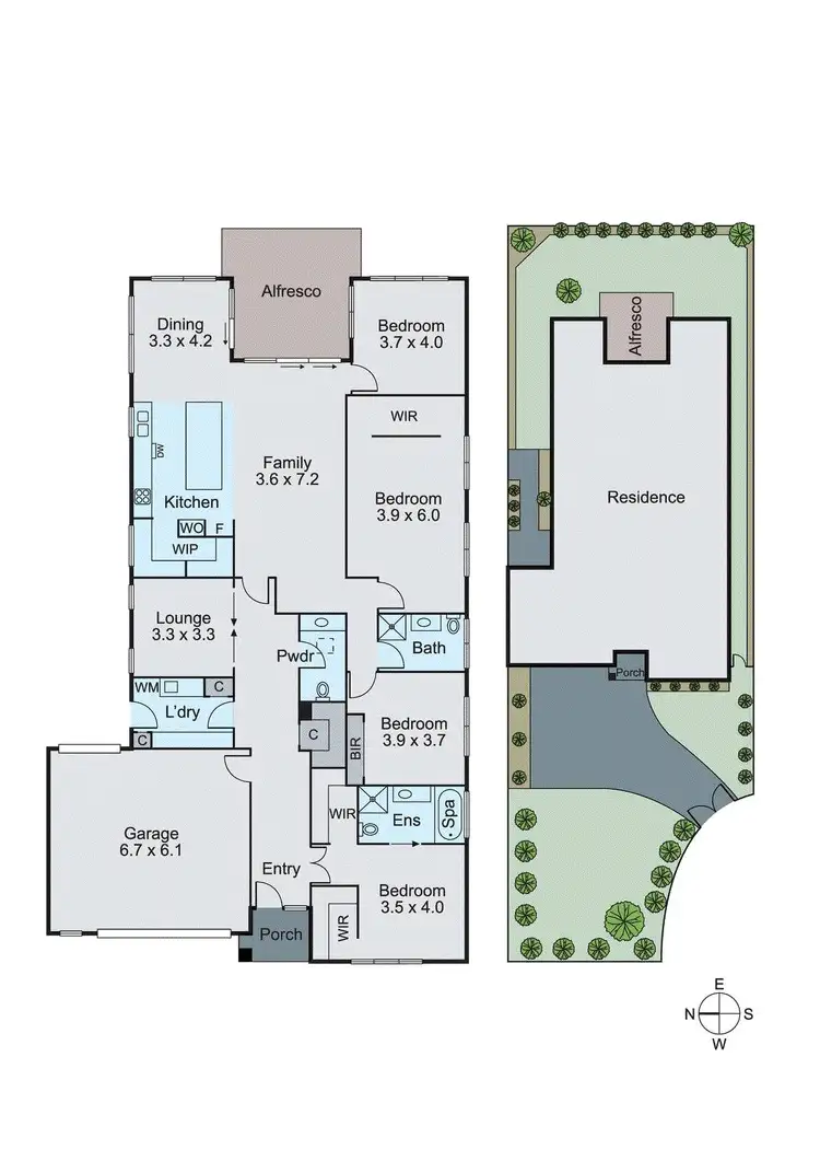 Floorplan of Homely house listing, 17 Ward Avenue, Oakleigh South VIC 3167