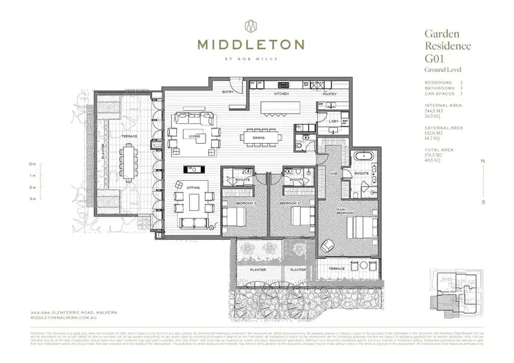 Floorplan of Homely apartment listing, G1/386 Glenferrie Road, Malvern VIC 3144